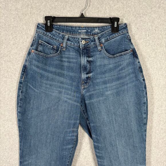 Old Navy Jeans Womens 12 Curvy OG Straight High Rise Secret Smooth Pockets Ankle - Picture 2 of 9